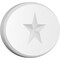 Ekena Millwork Standard Dalton Star Rosette With Rounded Edge, 8"W x 5 1/4"H x 1/2"P ROSP080X053X050DAL08 - alternate 1